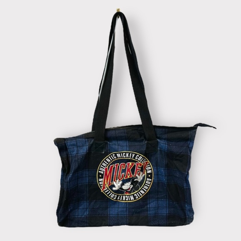 Vintage 1990s Authentic Mickey Collection Zipper Tote Bag
